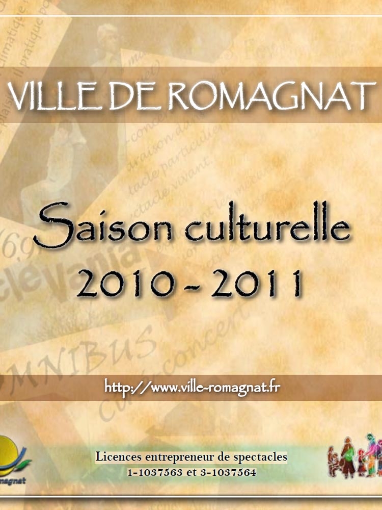 Programmation culturelle – 2010-2011