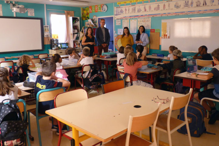 Une classe de l'école Boris-Vian à Romagnat