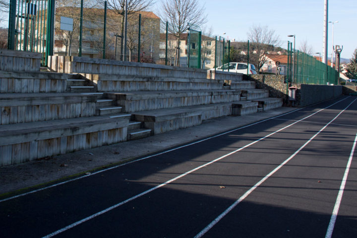 La piste d'athlétisme