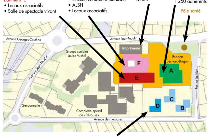 Plan de l'Espace Brajon