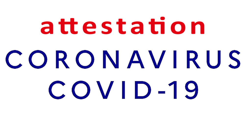 COVID-19 : attestation