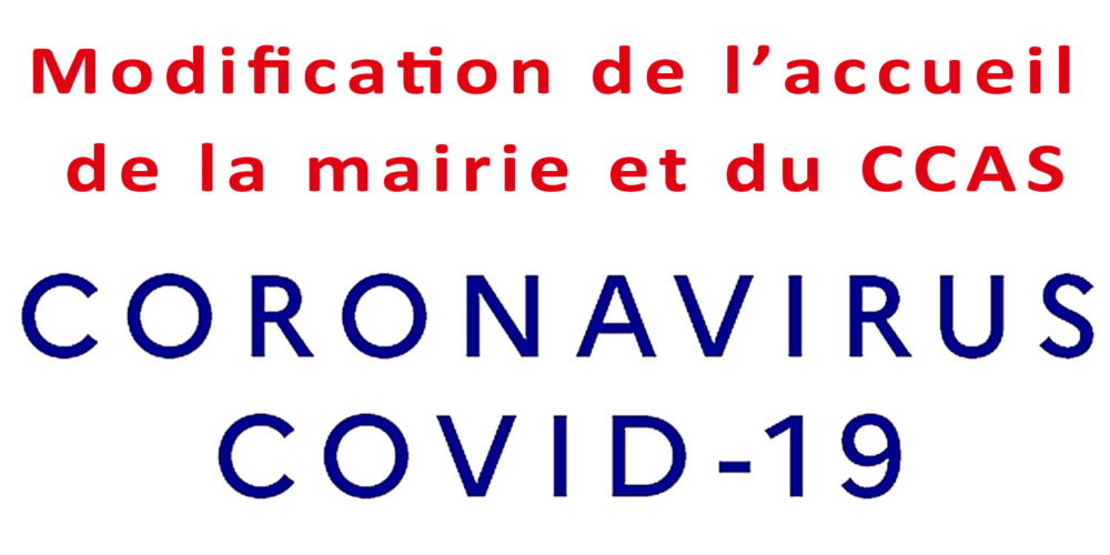 COVID-19 : accueil à la mairie et au CCAS