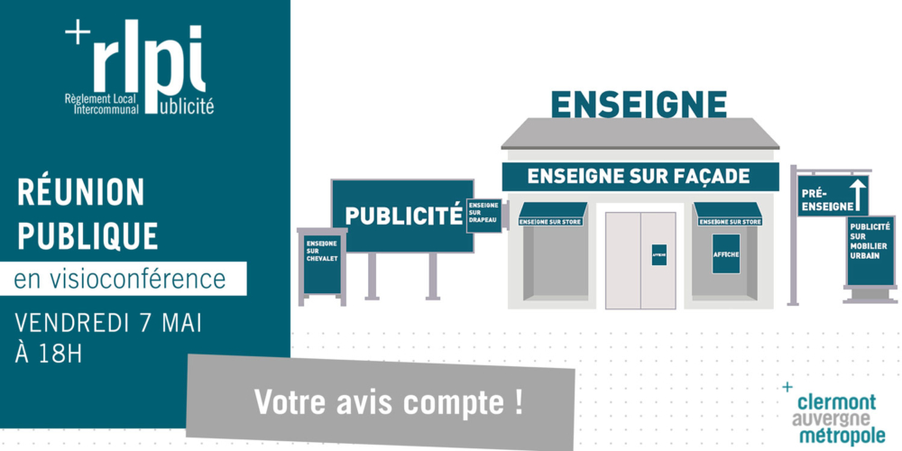 Réunion publique – Règlement Local de Publicité intercommunal (RLPi)