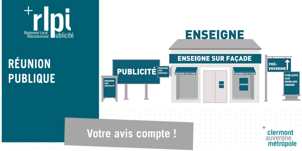 Réunions publiques – Règlement Local de Publicité intercommunal (RLPi)