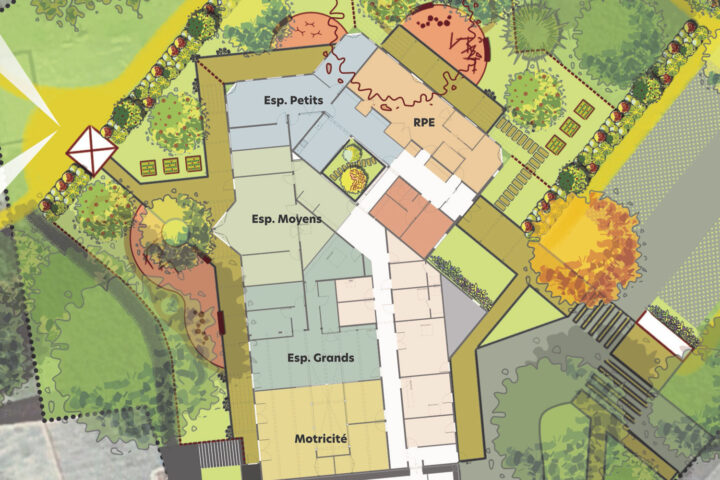 Projet de pôle petite enfance dans l'ancien FLEP à Romagnat